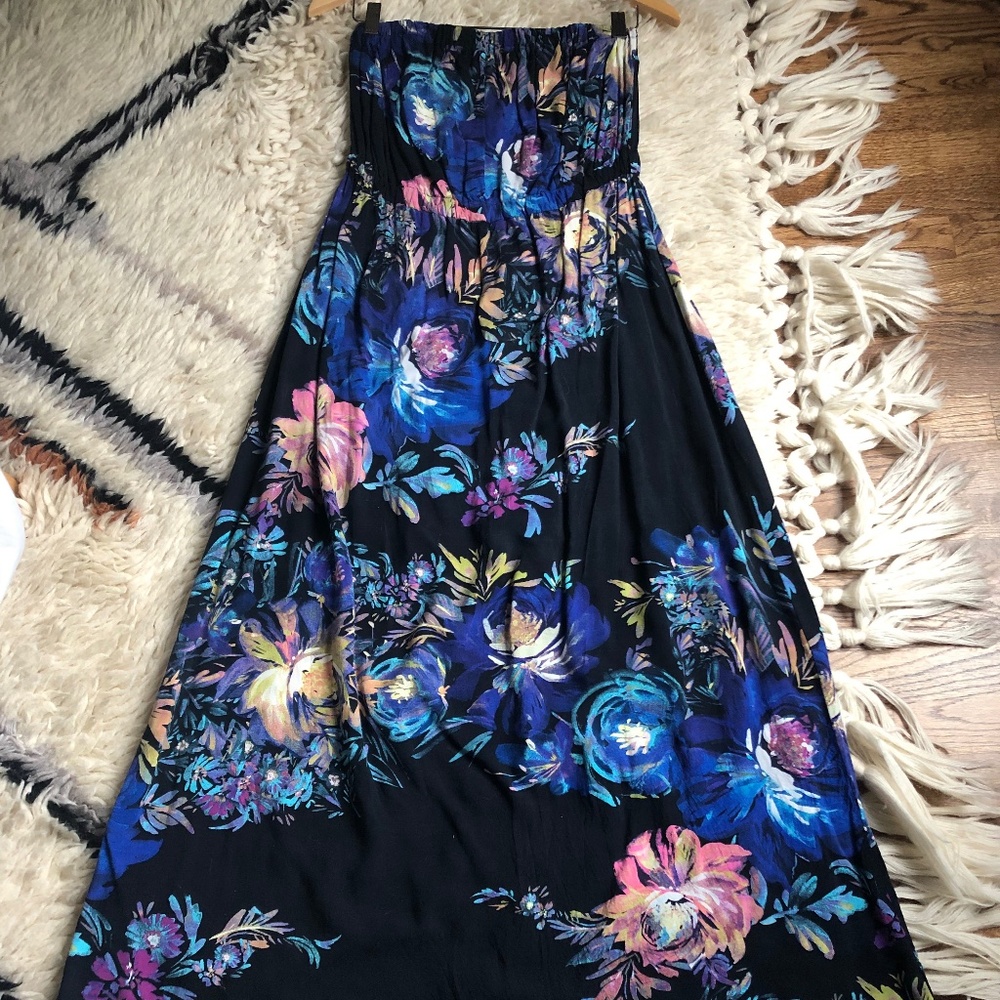 Target - Xhilaration - strapless floral maxi dress - Women's XL